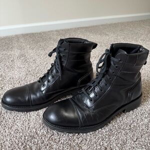 Wolverine 1000 Mile Gorpcore Grunge Combat Black Leather Boots Mens 11D Workwear